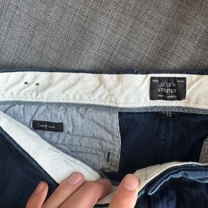 J. Crew Men's Slim khaki Pants - Dark Blue